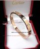 Perfect Replica Cartier Love Bracelet Rose Gold Bracelet With 4 Diamonds (Genuine 11 Replica) (3)_th.jpg